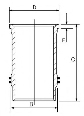GOETZE ENGINE 1560002000 -  Гильза цилиндра